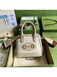 Imitation Gucci Ophidia small top handle bag with Web 677212 Beige HY25183Ug88