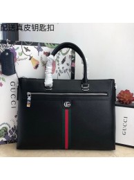 Imitation Gucci Original Leather GG Briefcase Bag G78945 Black HY21805SU34