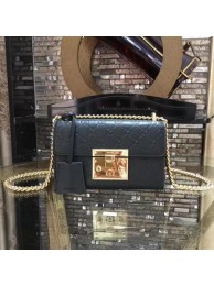 Imitation Gucci Padlock Gucci Signature Mini Shoulder Bag 409487 Black HY21004ye39
