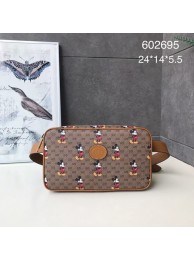 Imitation Gucci Pineapple GG Supreme belt bag 602695 brown HY21808RC38
