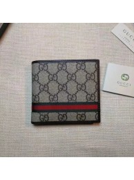 Imitation Gucci print GG Supreme wallet 138042 Chocolates HY7163Tm92