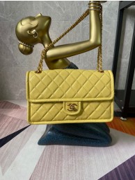 Imitation High Quality Chanel flap bag Grained Calfskin AS2358 yellow HY17323Bo39