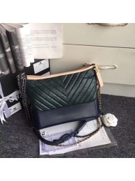 Imitation High Quality CHANEL GABRIELLE Hobo Bag A93824 green&black HY16228Bo39