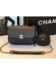 Imitation High Quality Chanel Original Leather Bag C5787 Black HY7103Bo39