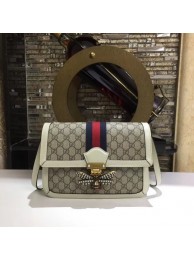 Imitation High Quality Gucci Queen Margaret GG Supreme medium shoulder bag 524356 White HY11373HH94
