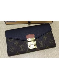 Imitation High Quality Louis Vuitton Monogram Canvas PALLAS WALLET M58413 Black HY23893Bo39