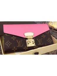 Imitation High Quality Louis Vuitton Monogram Canvas PALLAS WALLET M58414 Pink HY20863HH94
