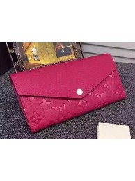 Imitation High Quality Louis Vuitton Monogram Empreinte SARAH WALLET M61182 Rose HY3088Bo39