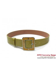 Imitation High Quality Louis Vuitton Octogone Monogram Vernis Belt M9832U Green HY25353Bo39