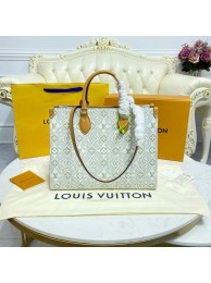 Imitation High Quality Louis Vuitton ONTHEGO MM M59614 Ecru & Caramel HY4073HH94