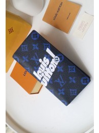 Imitation Louis Vuitton BRAZZA WALLET M80801 blue HY3261sJ18