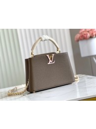 Imitation Louis Vuitton CAPUCINES BB M57227 Smokey Brown Green HY159Fo38
