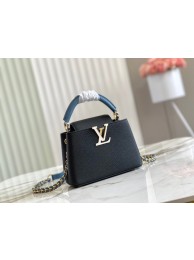 Imitation Louis Vuitton CAPUCINES MINI M59652 Black HY1864SU87