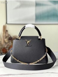 Imitation Louis Vuitton CAPUCINES MM M59209 black HY7405EY79