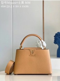 Imitation Louis vuitton CAPUCINES MM M59227 apricot HY10797Dl40