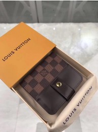 Imitation Louis Vuitton Damier Ebene Canvas Zipped Compact Wallet N61667 HY12810QN34