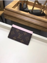 Imitation Louis Vuitton Monogram Canvas CARD HOLDER M60703 pink HY20910EY79