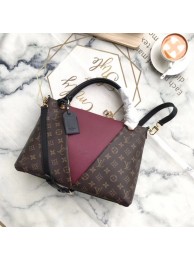 Imitation Louis Vuitton Monogram Canvas original V TOTE MM M43949 Bordeaux Red HY19192Dl40