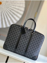 Imitation Louis Vuitton Monogram Canvas Porte-Documents Voyage M40225 black HY5085zn33