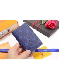 Imitation Louis Vuitton Monogram Ink Card Purse 62219 blue HY8263Xr29
