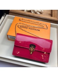 Imitation Louis Vuitton Original CHERRYWOOD CHAIN WALLET M63306 rose HY21533Ug88