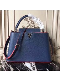 Imitation Louis Vuitton Original Leather CAPUCINES PM M42450 Blue HY9693AI36