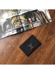 Imitation Louis vuitton original LOCKME CARD HOLDER M68555 black HY23745Za30