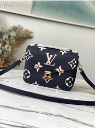Imitation Louis vuitton original LV CRAFTY POCHETTE METIS Bag M45596 Black HY7275zn33