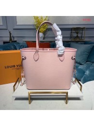 Imitation Louis Vuitton Original Neverfull Epi Leather MM 54185 pink HY13846sJ18