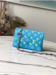 Imitation Louis Vuitton POCHETTE COUSSIN M80744 Mint Green & Yellow HY22241sJ18