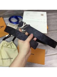 Imitation Louis Vuitton SPREME 40mm Black Belt M5899 Silver HY22320Nj42