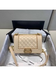 Imitation Top BOY CHANEL flap bag A67085 cream HY25957tr16