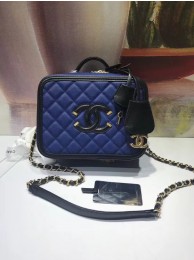 Imitation Top Chanel Vanity Case Original A93343 blue HY8072tr16
