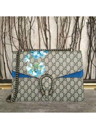 Imitation Top Gucci Dionysus GG Canvas Shoulder Bag 400235 Blue HY9897tr16