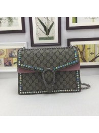 Imitation Top Gucci Dionysus GG medium crystal shoulder bag 403348 pink HY12817tr16