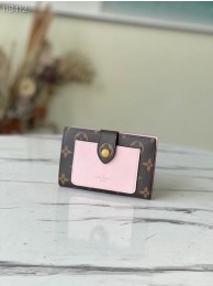 Imitation Top Louis Vuitton Monogram coated canvas JULIETTE WALLET N60381 pink HY18292tr16