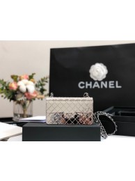 Knockoff AAAAA Chanel Box Shoulder Bag C5691 silver HY13139Jc39