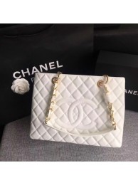 Knockoff AAAAA Chanel LE Boy Grand Shopping Tote Bag GST White Cannage Pattern A50995 Gold HY10949Jc39