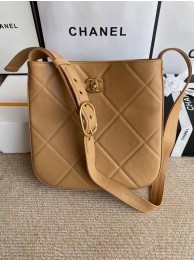 Knockoff AAAAA Chanel leather Shoulder Bag AS2844 Apricot HY6934Jc39