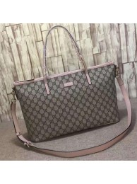 Knockoff AAAAA Gucci GG Supreme Canvas Tote Bag 353440 Pink HY2919Jc39