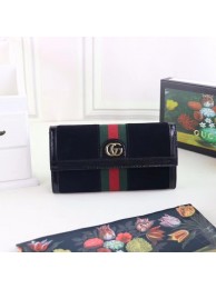 Knockoff Best Gucci Ophidia continental wallet 523153 black HY25466sm35