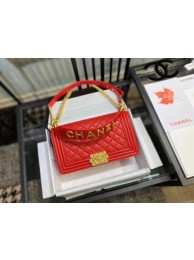 Knockoff BOY CHANEL flap bag A67086 red HY2667iV87