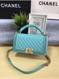 Knockoff Boy Chanel Flap Bag Original Calfskin Leather A67086B Green HY16707yK94