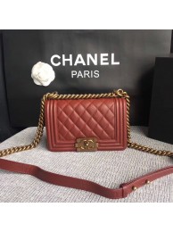Knockoff Boy Chanel Flap Bag Original Leather A67086 Red HY9269vf92