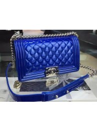 Knockoff Boy Chanel Flap Shoulder Bag Original Leather A5708 Blue HY10667fY84