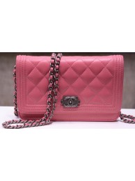 Knockoff Boy Chanel mini Flap Bags Sheepskin Leather A33815 Pink HY22338cS18
