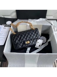Knockoff Chanel 2.55 Calfskin Flap Bag A37586 black HY6122yK94