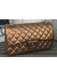 Knockoff Chanel 2.55 Series Flap Bag Lambskin Leather A1112 Bronze HY5922fY84