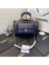 Knockoff CHANEL Bowling Bag AS1359 Navy HY23634eF76