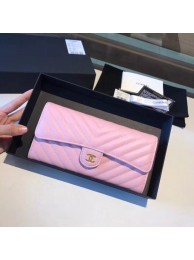 Knockoff Chanel Classic Flap Wallet A80758 pink HY16872fY84